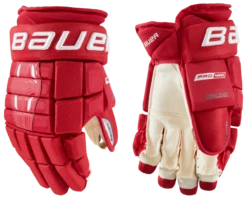 Bauer Pro Series Senior Hockey Gloves -Best Hockey Store 1058642 RED