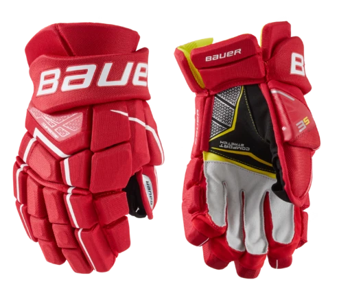 Bauer Supreme 3S Senior Hockey Gloves -Best Hockey Store 1058644 RED