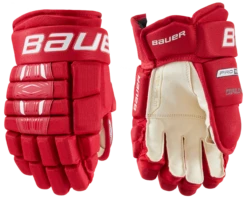 Bauer Pro Series Junior Hockey Gloves -Best Hockey Store 1058651 RED