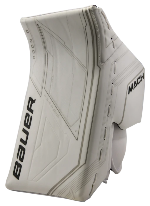 Bauer Supreme Mach Senior Goalie Blocker -Best Hockey Store 1059810 3 4 White 0986