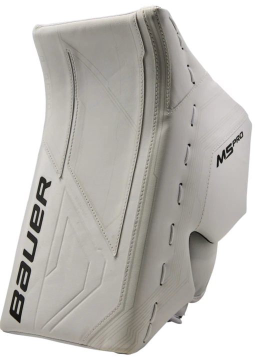 Bauer Supreme M5 Pro Intermediate Goalie Blocker -Best Hockey Store 1059811 3 4 White 0975