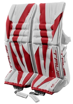 True Hockey True Catalyst 7X3 Senior Goalie Pads -Best Hockey Store 2023 Hockey Catalyst GoaliePads 7X3 WhiteRed