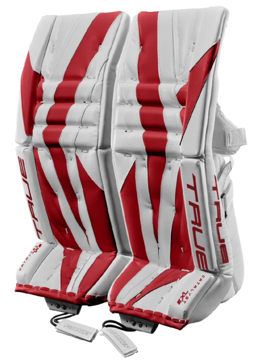 True Hockey True Catalyst 7X3 Senior Goalie Pads -Best Hockey Store 2023 Hockey Catalyst GoaliePads 7X3 WhiteRed