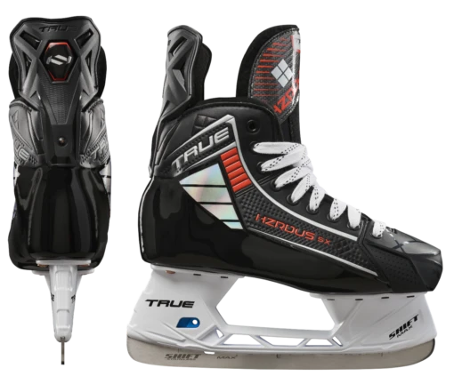 True Hockey True HZRDUS 5X Senior Hockey Skates -Best Hockey Store 2023 Hockey HZRDUS PlayerSkate 5X ComboRight