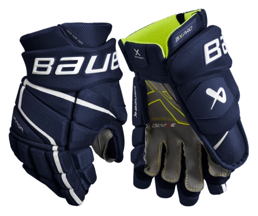 Bauer Vapor 3X Pro Junior Hockey Gloves -Best Hockey Store 3XPRO JR PALM NAV1