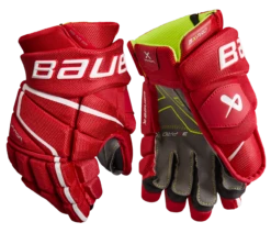 Bauer Vapor 3X Pro Junior Hockey Gloves -Best Hockey Store 3XPRO JR PALM RED1