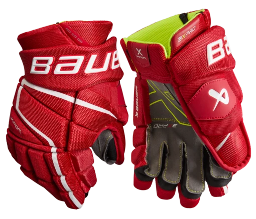 Bauer Vapor 3X Pro Junior Hockey Gloves -Best Hockey Store 3XPRO JR PALM RED1