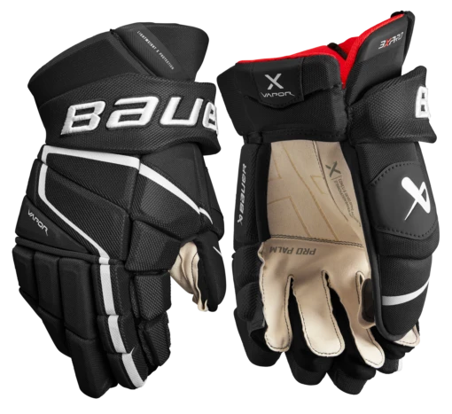 Bauer Vapor 3X Pro Senior Hockey Gloves -Best Hockey Store 3XPRO SR FRONT BKW2