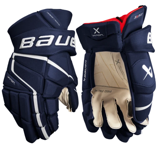 Bauer Vapor 3X Pro Senior Hockey Gloves -Best Hockey Store 3XPRO SR FRONT NAV2