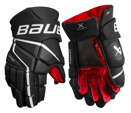 Bauer Vapor 3X Senior Hockey Gloves -Best Hockey Store 3X SR FRONT BKW2