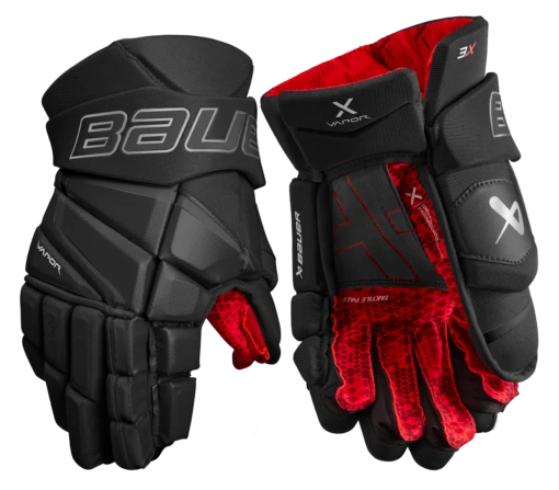 Bauer Vapor 3X Senior Hockey Gloves -Best Hockey Store 3X SR FRONT BLK2