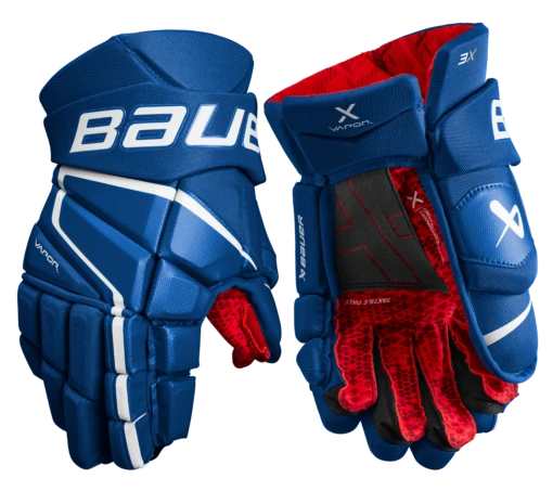 Bauer Vapor 3X Senior Hockey Gloves -Best Hockey Store 3X SR FRONT BLU2