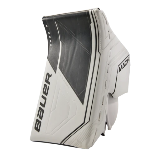 Bauer Supreme Mach Senior Blocker *Custom* -Best Hockey Store Bauer Supreme Mach Goalie Blocker White Black