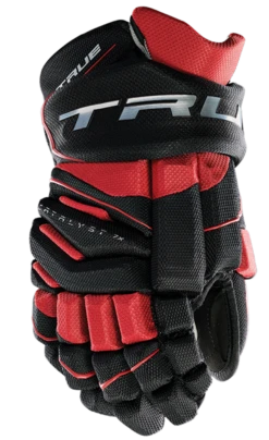 True Hockey True Catalyst 7X Senior Hockey Gloves -Best Hockey Store CT7xGlove Black Red