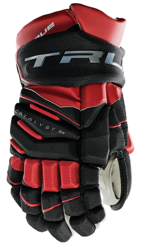 True Hockey True Catalyst 9X Junior Hockey Gloves -Best Hockey Store CT9xGlove Black Red 1