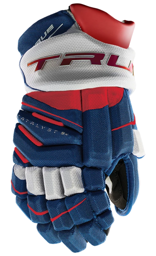 True Hockey True Catalyst 9X Junior Hockey Gloves -Best Hockey Store CT9xGlove Red White Blue