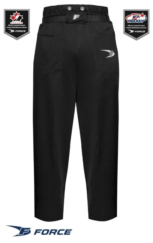 Force Officiating Rec Pant -Best Hockey Store FORCE OfficiatingPantREC BK scaled