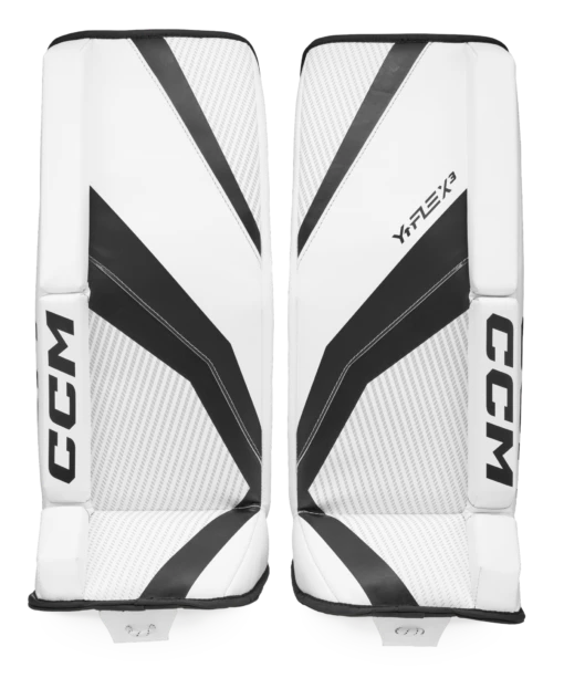 CCM YTFLEX 3 Youth Goalie Pads -Best Hockey Store GPYFX3 WHTBK 965759c9 80d2 4942 a905 1cc331a6b8f7