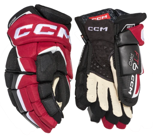 CCM JetSpeed FT6 Pro Junior Hockey Gloves -Best Hockey Store HGFT6PRO BKRW 01