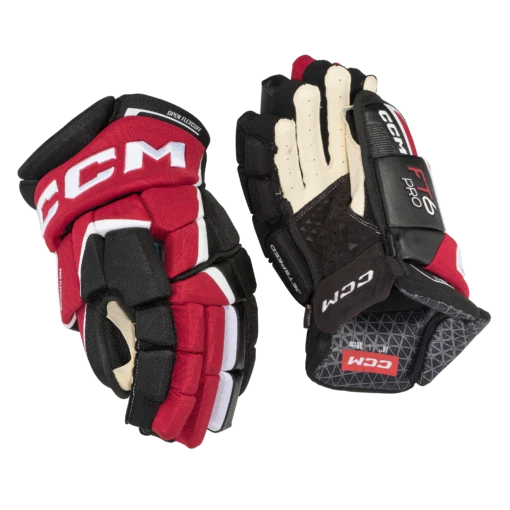 CCM JetSpeed FT6 Pro Junior Hockey Gloves -Best Hockey Store HGFT6PRO BKRW 03