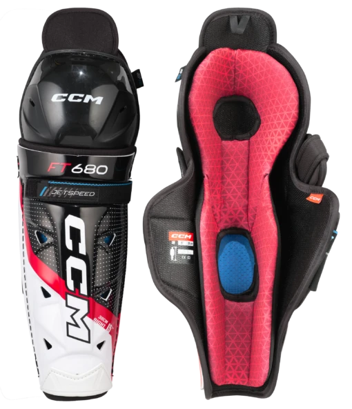 CCM JetSpeed FT680 Junior Shin Guards -Best Hockey Store SG680 02copie