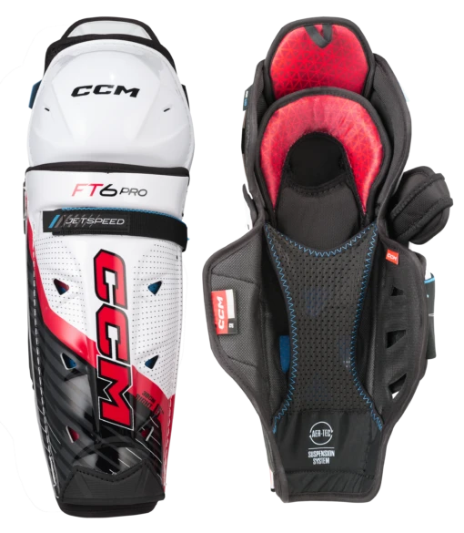 CCM JetSpeed FT6 Pro Junior Shin Guards -Best Hockey Store SGFT6PRO 02