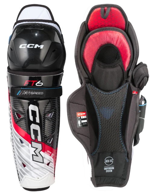 CCM JetSpeed FT6 Junior Shin Guards -Best Hockey Store SGFT6 01