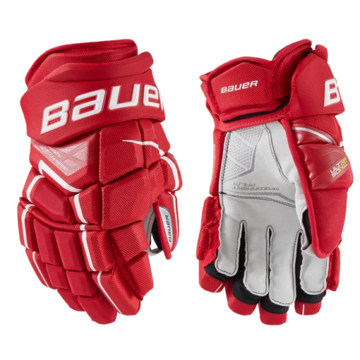 Bauer Supreme Ultrasonic Intermediate Hockey Gloves -Best Hockey Store SUPREMEULTRASONICGloveSenior RED b4855662 7331 4e23 9676 b37d63bae56c