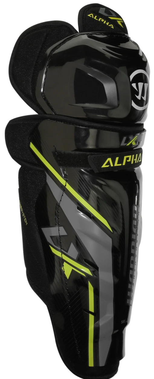 Warrior Alpha LX 30 Junior Shin Guards -Best Hockey Store lx30sgsr1bk war 01 i 3925b968 2203 4775 af8a e110172f36df