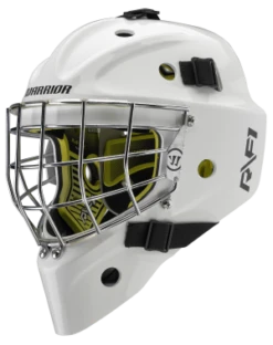 Warrior RF1 Junior Goalie Mask -Best Hockey Store rf1jm0wh war 01 i