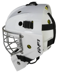 Warrior RF1 Junior Goalie Mask -Best Hockey Store rf1jm0wh war 03 i