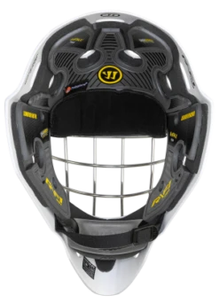 Warrior RF1+ Junior Goalie Mask -Best Hockey Store rf1jpm0wh war 09 i