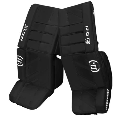 Warrior Ritual GT2 Intermediate Goalie Pads (w/ Knee Pads) -Best Hockey Store warrior ritual gt2 intermediate goalie pads black