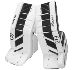 Warrior Ritual GT2 Intermediate Goalie Pads (w/ Knee Pads) -Best Hockey Store warrior ritual gt2 intermediate goalie pads black white