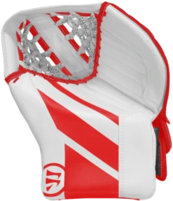 Warrior Ritual GT2 Junior Goalie Catcher -Best Hockey Store warrior ritual gt2 junior goalie catcher white red