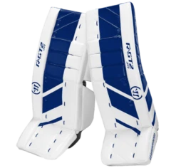 Warrior Ritual GT2 Junior Goalie Pads (w/ Knee Pads) -Best Hockey Store warrior ritual gt2 junior goalie pads white blue